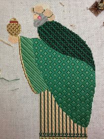 steph's stitching: Boring blog... Needlepoint Stitches For Clothing, Needlework Stitches, Needlepoint Inspiration, Stitch Clothing, Bunny Heart, Needlepoint Finishing, Needlework Christmas, Christmas Needlepoint, Needlepoint Christmas Ornaments