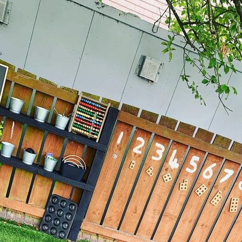 Nursery Teacher North East on Instagram: "Outdoor Maths Area 💚🌿  . . . #maths #mathsarea #outdoormaths #outdoormaths #mathsoutdoors #outdoors #outdoorlearning #learningoutside #outdoorenvironment #eyfsoutdoors #earlyyearsoutdoors #mathsteacher #learningmath #earlymaths #earlymathsfun #earlymathsfun #earlymathskills #continuousprovision #eyfsideas #eyfsteachersofinstagram #classroomsetup #earlyyearsplay #earlyyearseducation #outdooreyfs #outdoorslife #counting #learningtocount #mathsisfun #numberrecognition #loosepartsplay #numberline #nurseryideasinspiration" Eyfs Outdoor Maths Shed, Maths Outdoors Eyfs, Year 1 Outdoor Provision, Outdoors Eyfs, Outdoor Maths, Maths Eyfs, Eyfs Ideas, Maths Area, Nursery Teacher