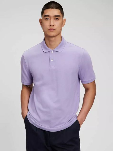 Men Purple Shirt Outfit, Purple T Shirt Outfit, Purple Polo Outfit, Purple Men Outfit, Lavender Shirt Outfit Men, Lilac Shirt Outfit Men, Purple Tshirt Outfits Men, Purple Polo Outfit Men, Purple Polo Shirt Outfit Men