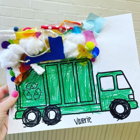 Teacher Approved Easter Brain Breaks for the Classroom - Just Reed & Play Community Helpers Garbage Collector, Garbage Collector Preschool, Community Helpers Art, Recycle Preschool, Recycling Activities For Kids, Community Helpers Preschool Crafts, Community Helpers Crafts, Garbage Collector, Community Helpers Preschool Activities