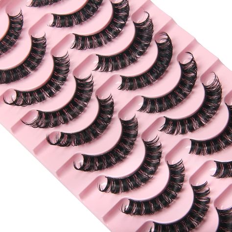 Fake Lashes,False Eyelashes,Russian Strip Lashes D Curl, Natural Faux Lashes,Reusable Fake Eyelashes 10 Pairs Pack Russian Strip Lashes, Short Russian Lashes, Business Launch Party, Unrealistic Wishlist, Lashes Pack, Russian Lashes, Lashes Natural, Faux Lashes, Soft Eyes