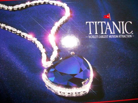 The blue diamond necklace of the Titantic. Blue Diamond Necklace Aesthetic, Titanic Diamond Necklace, Elegant Blue Rhinestone Necklace With Sparkling Stones, Titanic Rose Necklace, Luxury Blue Tanzanite Necklace, Blue Diamond Necklace, Blue Pin, Rms Titanic, History Photos