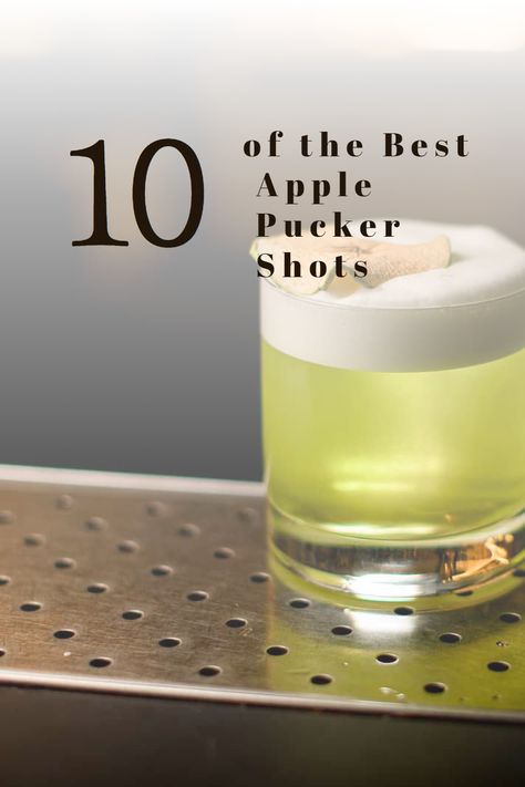 Apple Pucker Jello Shots Recipe, Sour Pucker Drinks, Sour Apple Pucker Shots, Sour Shots Alcohol, Drinks With Apple Pucker, Drinks With Sour Apple Pucker, Apple Pucker Shots, Sour Apple Schnapps Drinks, Apple Schnapps Drinks