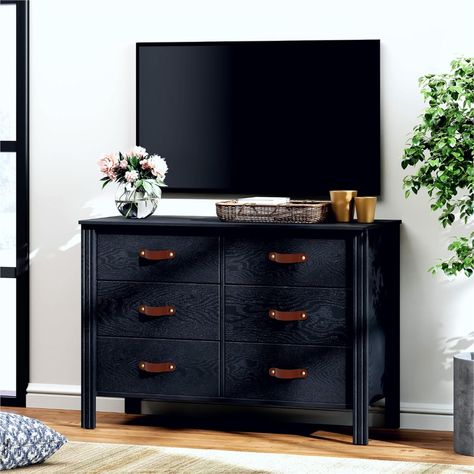 Amazon.com: WAMPAT Black Dresser for Bedroom, Wood Large Long Dresser with 18 Drawers, Kids Dressers & Chest of Drawers, 3-in-1 Classic Storage Cabinet Organizer for Closet, Living Room, Hallway : Home & Kitchen 55 Inch Tv, Closet Living Room, Organizer For Closet, Wood Chest Of Drawers, Dresser Tv Stand, Black Dresser, Long Dresser, Black Dressers, Dresser For Bedroom