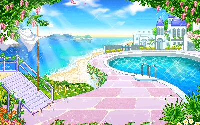 Gif Desktop Wallpaper Pixel, Ocean Pixel Gif, Pixel Beach Gif, Beach Animation Background, Anime Beach Aesthetic Gif, Super Mario Sunshine, Book Gif, Girly Graphics, Beach Video