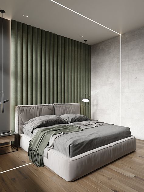 Vander Park on Behance Beautiful Bed Designs, Modern Luxury Bedroom, Bed Design Modern, Nate Berkus, Bedroom Bed Design, Modern Bedroom Design, Modern Bed, Apartment Interior, Bedroom Bed