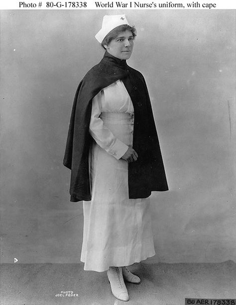 More about the First World War nursing records at the National Archives Nurse Cape, History Of Nursing, Nursing School Prerequisites, Red Cross Nurse, Nursing History, Medical Fashion, Army Nurse, Best Nursing Schools, Vintage Nurse