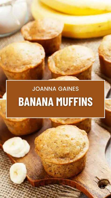 Joanna Gaines Banana Muffins Joanna Gaines Banana Muffins, After School Banana Bread Joanna Gaines, Banana Egg Muffins, Joanna Gaines Muffins, Martha Stewart Banana Muffins, Joanna Gaines Banana Bread, Two Banana Recipes, Banana Muffins Mini, Banana Muffins Easy 3 Ingredients