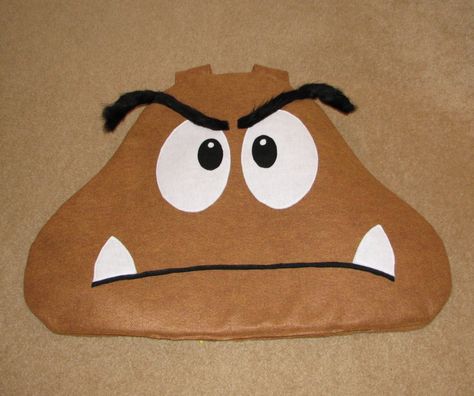 What I Made Today: TUTORIAL: Goomba - Part 1 Diy Mario Character Costumes, Goomba Costume, Mario Character Costumes, Mario Costume Diy, Pokemon Family, Mario Halloween Costumes, Super Mario Costumes, Family Costumes Diy, Mario Y Luigi