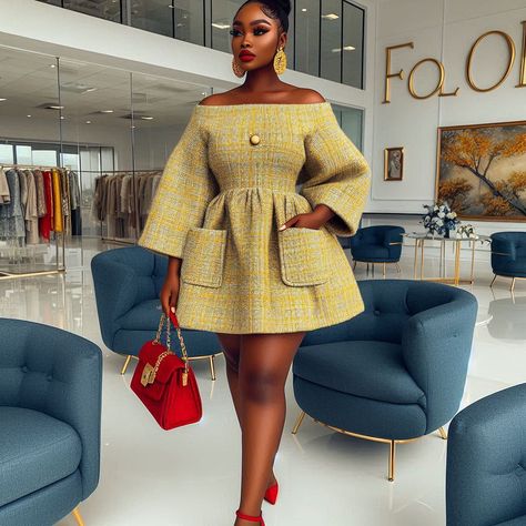 The one and only FOLAH SIGNATURE 🔥 🥵 ⛈️ Kindly tag us whenever you recreate any of our designs . #tailorcatalogue #tailorcataloguepage #viral #tailor #trending #lagosfashionista #lagos #fashion #fashiondesigner #asoebi #AsoEbiBella #asoebiglam #stylish #creative #asoebibellanaija #reels #viralreels #celebrity #viralvideos #fashionstyles #bellanaijaweddings #bellanaija #fashionillustration #fashionista #fashionblogger #explore #exploremore #explorepage #explorer #fashiongallery Outing Outfit Ideas, Classy Jumpsuit Outfits, Simple Dress Styles, Casual Chiffon Dress, Tweed Fashion, Lagos Fashion, Classy Short Dresses, Outing Outfit, Color Combos Outfit