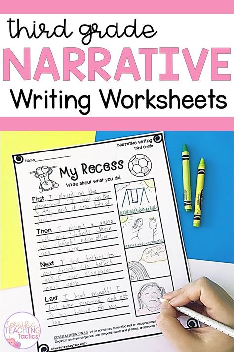 Third Grade Narrative Writing, Narrative Writing Anchor Chart, Personal Narrative Writing Prompts, Paragraph Writing Activities, Narrative Writing Lessons, Narrative Writing Activities, Teaching Narrative Writing, Narrative Writing Prompts, Personal Narrative Writing