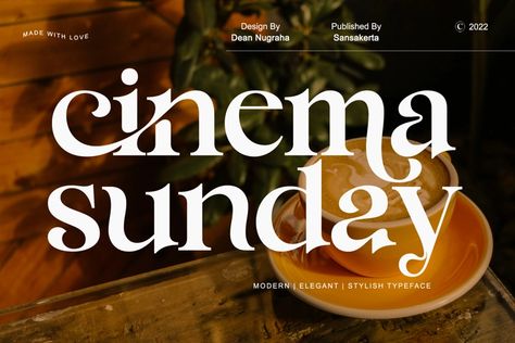 Cinema sunday ligature font | DNArtDesign | FontSpace Logo Design Clothing, Elegant Serif Fonts, Stylish Text, Modern Serif Fonts, Vintage Font, Design Clothing, Lightroom Tutorial, Text Overlay, Serif Typeface