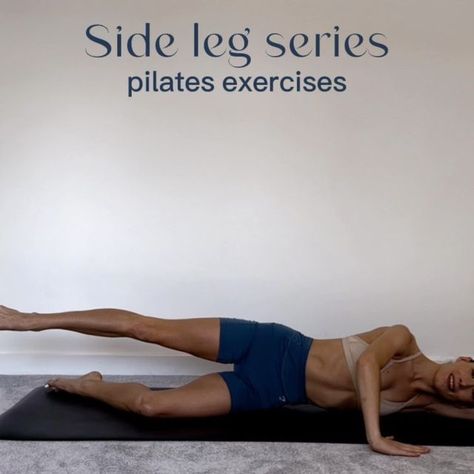 Pilates Side Leg Series, Side Leg Lifts, Mat Pilates, Inner Thigh, Pilates Instructor, Leg Lifts, Legs Workout, Lower Leg, Group Fitness