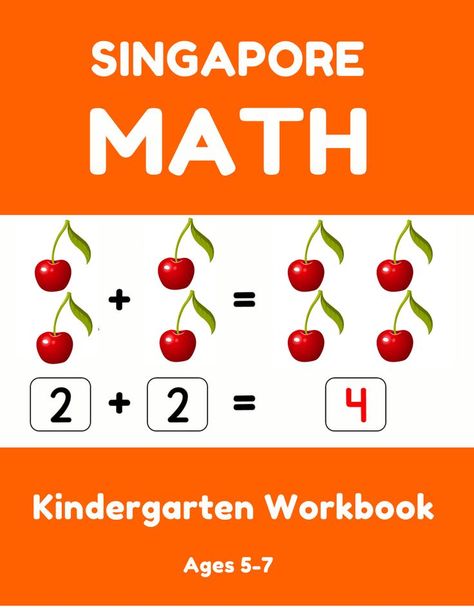 Fun and engaging book to help your child learn math as well as Fun challenges and educational Games for clever kids.

The singapore kindergarten workbook provides focused practice in :

ِCounting Numbers.
Addition.
Subtraction.
Comparing Numbers.
Measurement.
Counting Money .
Time.
Geometry. Word Problems Kindergarten, Math For Kindergarten, Kindergarten Activity, Math Kindergarten, Learn Math, Comparing Numbers, Math 2, Singapore Math, Learning Math