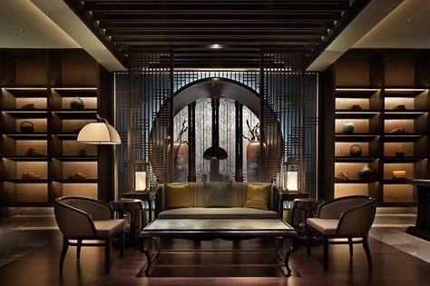 After Working for a Chinese Developer, D.B. Kim Returns to the U.S. with Newfound Perspective Modern Chinese Interior, Chinese Tea Room, Chinese Interior Design, Chinese Style Interior, Asian Interior Design, Chinese Style Design, Chinese Interior, Asian Interior, Chinese Decor