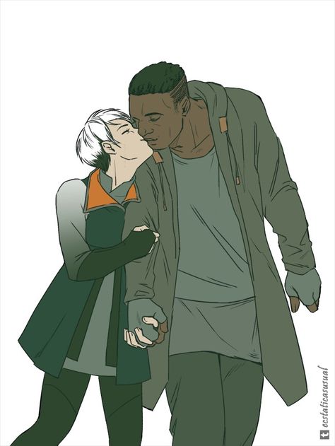 Kara and Luther! These two are adorable! Kara And Luther, Obsessed Girlfriend, Detroit Become Human Game, Detroit Game, Detroit: Become Human, Quantic Dream, Detroit Become Human Connor, Becoming Human, Detroit Being Human