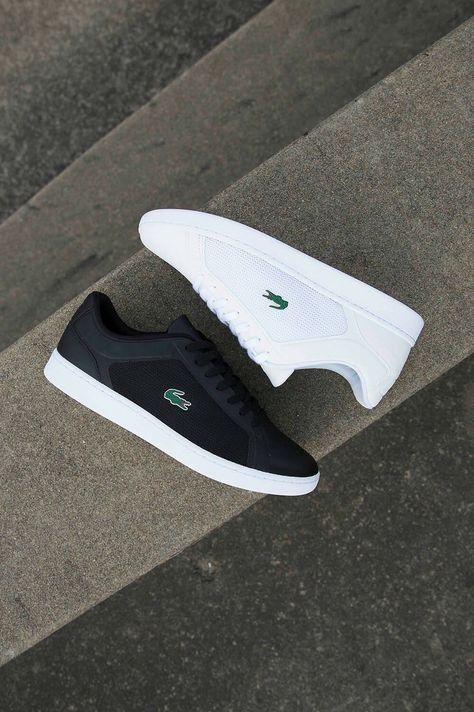 Lacoste Shoes Mens, Adidas Originals Jeans, Lacoste Sneakers, Lacoste Shoes, Skirt Diy, Trendy Sneakers, Sneakers Men Fashion, Mens Fashion Shoes, Shoes For Men