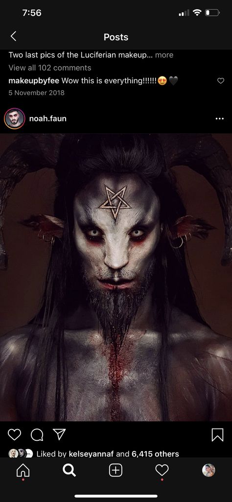 Male Sfx Makeup, Dark Fantasy Makeup, Time Monster, Demon Makeup, Lady Makeup, Chocolate Hummus, Gender Envy, Sfx Makeup, Fantasy Male