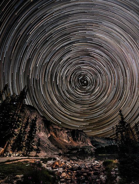 Snowy Range Star Trails by David Kingham, via Flickr #stars Space Sky, Putao, Star Trails, Random Inspiration, To Infinity And Beyond, The Final Frontier, The Heavens, The Night Sky, Starry Sky