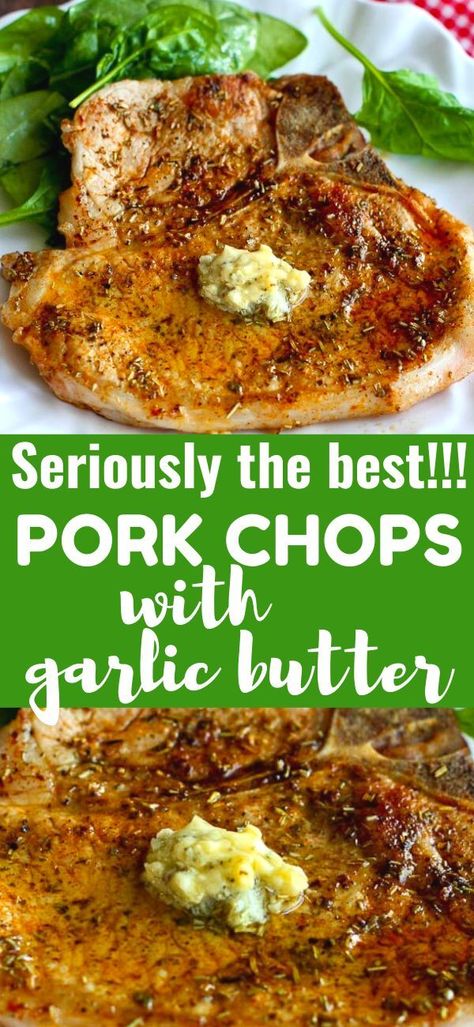 Bone In Loin Pork Chops Recipes, Herbed Pork Chops, Breakfast Chops Recipes Dinners, Pan Seared Bone In Pork Chops, Thm Pork Chop Recipes, Herb Crusted Pork Chops, Breakfast Chops Recipes, Porkchops Stovetop Recipe, Pork Chop Recipes Bone In Oven