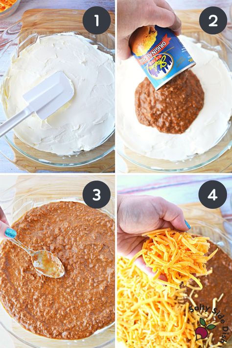 Cheesy Skyline Chili Dip in Just 20 Minutes! | Salty Side Dish Hormel Chili Dip, Hormel Chili Cheese Dip, Skyline Chili Dip, Chili Cheese Dip Crockpot, Chili Cream Cheese Dip, Chili No Beans, Chili Dip Recipes, Chili Cheese Dip Recipes, Cheese Dip Crock Pot