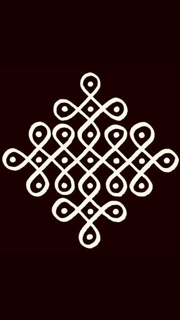 Simple Pulli Kolam, Simple Dot Kolam Designs, Kolam Tattoo, Chukkala Muggulu Dots, Chalk Rangoli, Dot Kolam Designs, Rangoli Idea, Easy Kolam Designs, Simple Kolam Designs