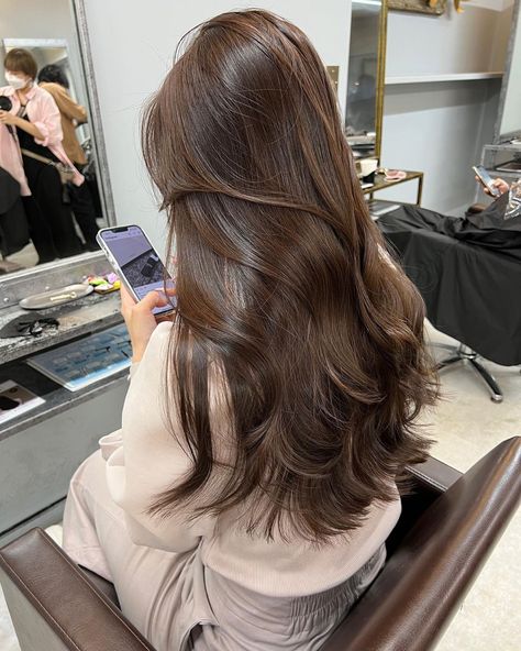 Long Hair Balayage, Long Hair Color Ideas, Natural Short Hairstyles, Pretty Short Hair, Soft Balayage, Cinnamon Hair, Short Hairstyles For Black Women, Hair Color Asian, Hair Color Chocolate