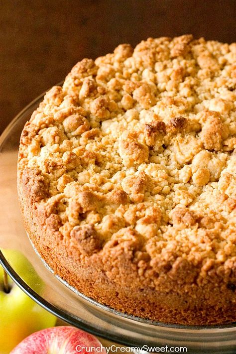 Apple Crumble Cake Recipe, Apple Crumb Cake Recipe, Crumble Cake Recipe, Apple Crumb Cake, Apple Cake Recipe Easy, Pasti Fit, Apple Crumble Cake, Apple Crumb Cakes, Crumb Cake Recipe