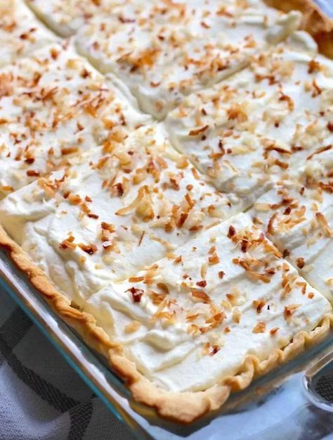 Paula’s Coconut Cream Pie – Page 2 – 99easyrecipes 12 Tomatoes Paula’s Coconut Cream Pie, Paula’s Coconut Cream Pie, Coconut Cream Pie Dip 12 Tomatoes, Pioneer Woman Coconut Cream Pie, Coconut Cream Dessert, Coconut Cream Pie Easy, Slab Pies, Pi Pie, Tomatoes Recipes