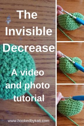 Decrease Crochet Stitch, Decrease Crochet, Crocheted Stuffies, Invisible Decrease Crochet, Crocheting Tips, Crochet Hacks, Amigurumi Tips, Invisible Decrease, Crochet Beginners