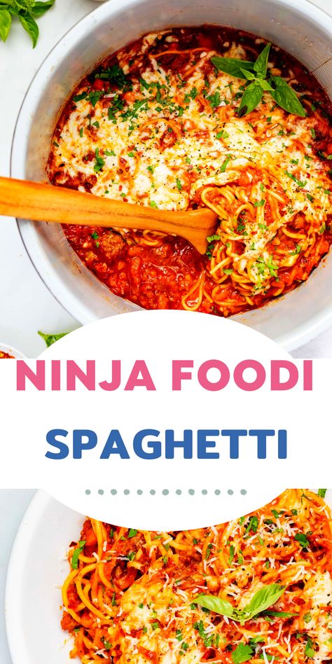 Craving a hearty Italian dinner without a lot of fuss? This Ninja Foodi Spaghetti is the answer. This one-pot meal is ridiculously easy to make and so satisfying. The magic of the Ninja Foodi pressure cooker takes classic spaghetti to a whole new level. Give this recipe a try, and you will be hooked. Ninja Foodi Spaghetti Sauce, Ninja Foodi Spaghetti, One Pot Cooking, Winter Dishes, Comfort Soup, Italian Dinner, So Satisfying, Ninja Foodi, Fool Proof Recipes