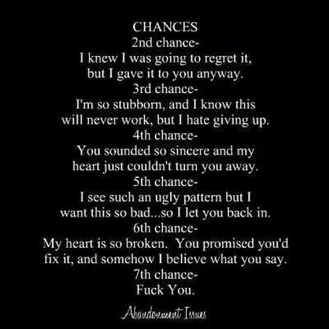 Love my sis @responsiblemotherof3 for this.. 💜 Breaking Point Quotes, No More Chances, Faults Quote, Chance Quotes, 2nd Chance, Breaking Point, Saving A Marriage, Marriage Problems, Truth Hurts