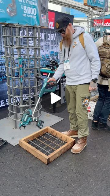 Murray Kruger on Instagram: "Let’s start off @worldofconcreteshow with the Makita deep tying rebar tier with their extension handle
•
This will do 5,000 ties per charge with a 5ah battery
@makitatools
@makita.ca
.
.
.
#tools #construction #makita #makitatools #concrete #worldofconcrete2024" Makita Tools, Concrete Tools, January 23, Tools, Instagram