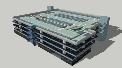 Parking Ramp, Parking Building, Triumphal Arch, Warehouse Design, Apartment Architecture, Van For Sale, Parking Design, Parking Garage, 3d Warehouse