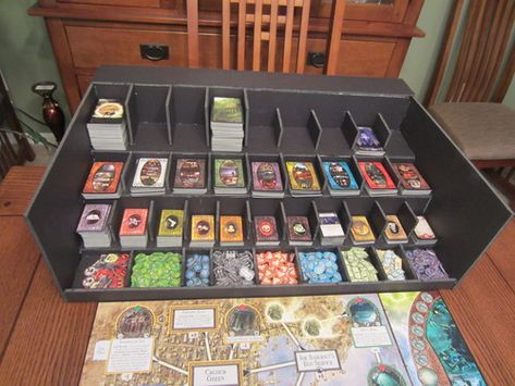 Arkham Horror | Image | BoardGameGeek Trading Card Storage, Neat Gift Ideas, Deck Storage, Deck Boxes, Game Storage, Soccer Table, Custom Storage, Card Organizer, Tarot Learning