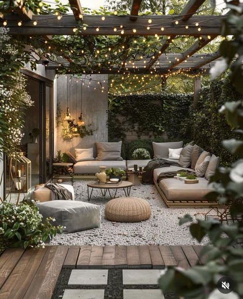 Outdoor Living Room, Outdoor Decor Backyard, Deck Garden, Backyard Makeover, Small Patio, Backyard Patio Designs, Back Garden, Outdoor Oasis, Backyard Oasis