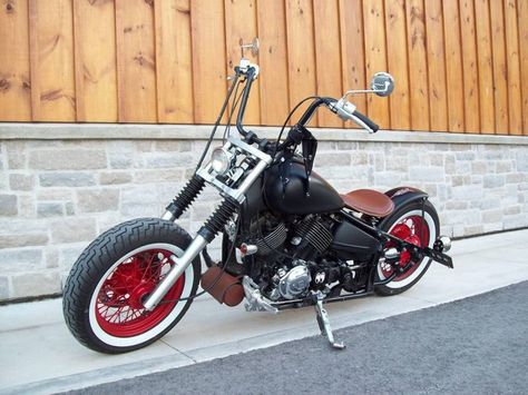 2002 Yamaha V-Star 1100 Custom Bobber V Star Bobber, Yamaha Bobber, Honda Bobber, Motorcycle Camping Gear, Star Motorcycles, Bobber Style, Yamaha V Star, Motorcycle Apparel, Bobber Bikes