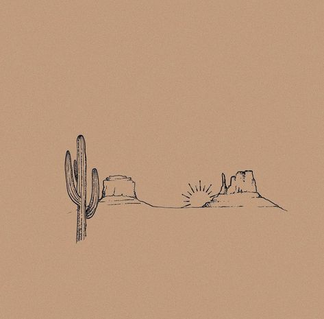 Dessert Landscape Tattoo, Matching Desert Tattoo, Desert Outline Tattoo, Home On The Range Tattoo, Western Sky Tattoo, Cattle Skull Drawing, Desert And Ocean Tattoo, Desert Inspired Tattoos, Mini Desert Tattoo