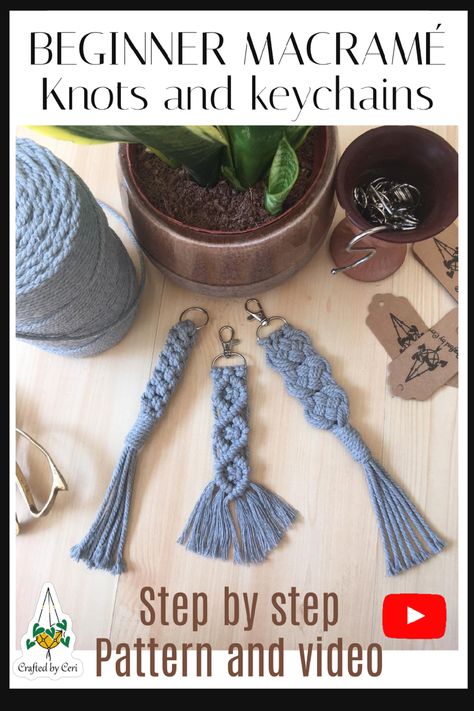 Diy Macrame Keyring, Beginner Macrame Keychain Diy, Macrame Keychains For Beginners, Macrame Instructions Step By Step, Easy Macrame Keychain Pattern, Free Macrame Keychain Pattern, Macrame Keyring Tutorial Easy, Diy Macrame Keychain Pattern, Macrame Keyring Pattern