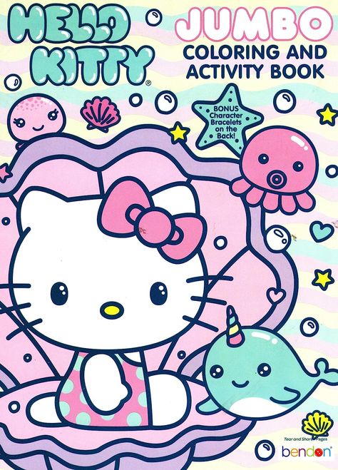 Hello Kitty - Jumbo Coloring & Activity Book: 0880923143745: Amazon.com: Books Sanrio Toys, Spool Crafts, Hello Kitty Toys, Cat Coloring Book, Kitty Coloring, Kitty Images, Hello Kitty Characters, Hello Kitty Coloring, Hello Kitty Pink