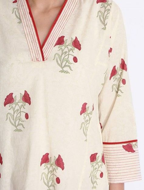 Kurta Neckline, Printed Kurti Designs, Dress Sew, Kurti Sleeves Design, Trendy Sewing Projects, Kurta Patterns, Salwar Pattern, Ideas Clothes, Simple Kurta Designs