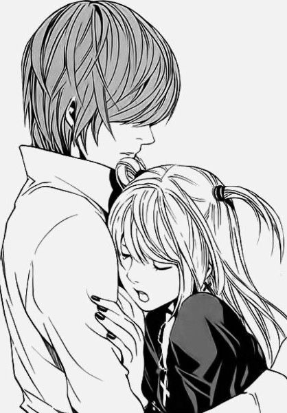 Misa Amane Manga, Light And Misa, Taboo Tattoo, Black Lagoon Anime, Light Tattoo, Couple Sketch, Misa Amane, Light Yagami, Anime Wall Art