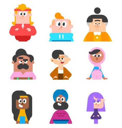 Duolingo Art Style, Duolingo Characters Fanart, Duolingo Characters, Duolingo Fanart, Illustrator Design Tutorial, Vector Character Design, Ui Patterns, Geometric Shapes Art, Illustration Art Design