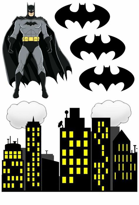 Batman Toppers Free Printable, Batman Topper, Batman Free, Batman Themed Birthday Party, Batman Cake Topper, Disney Princess Cake Topper, Batman Birthday Cakes, Batman Painting, Diy Cake Topper Birthday