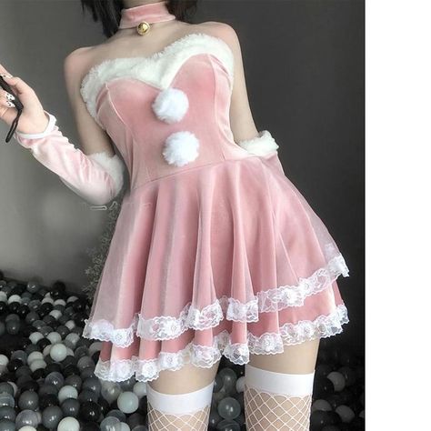 Anting Manik, Style Kawaii, Bunny Dress, Fluffy Bunny, Kawaii Fashion Outfits, Maid Dress, Bunny Girl, Cosplay Dress, Kawaii Clothes