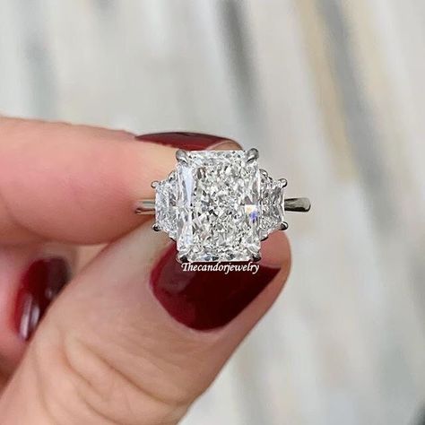 Radiant Ring, Radiant Cut Rings, 3 Stone Diamond Ring, Radiant Engagement Rings, 3 Stone Engagement Rings, Radiant Cut Diamond, Dream Engagement Rings, Wedding Vibes, Beautiful Engagement Rings