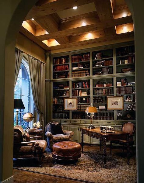 90 Home Library Ideas For Men - Private Reading Room Designs Reading Room Design, French Country Decorating Living Room, Home Library Rooms, French Country House Plans, French Country Living Room, Home Library Design, Reading Nooks, Country Living Room, Home Libraries