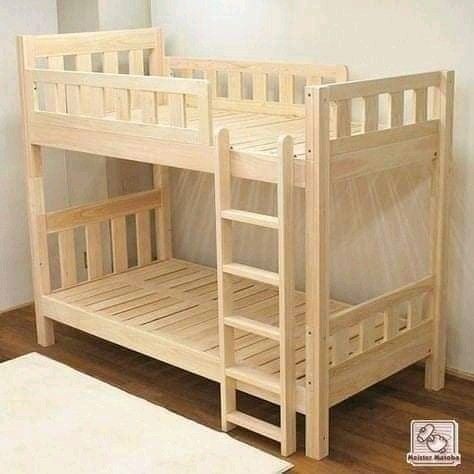 Kids Wooden Bed, Double Deck Bed, Bunker Bed, Woodworking Beginner, Woodwork Tools, Kids Bed Design, Bunk Bed Plans, Diy Bunk Bed, Woodwork Ideas