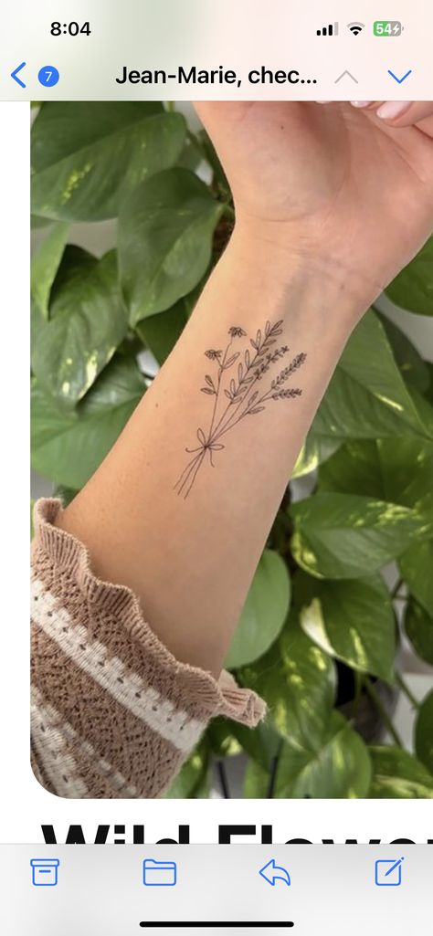 Meadow Flowers Tattoo, Flowers Tattoo Simple, Meadow Tattoo, Field Tattoo, Tattoo Simple, Flowers Tattoo, Meadow Flowers, Flower Tattoos, Simple Tattoos