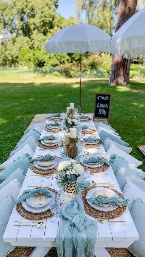 Mother’s Day Picnic, Mothers Day Picnic, Outdoor Picnic Ideas, Backyard Dinner Party Table, Girlfriends Brunch, Upscale Picnic, Birthday Picnic Ideas, Styled Picnic, Umbrella Picnic